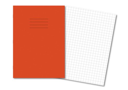 Hamelin Exercise Book A4 10mm Squared 80 Pages/40 Sheets Orange Pack 50