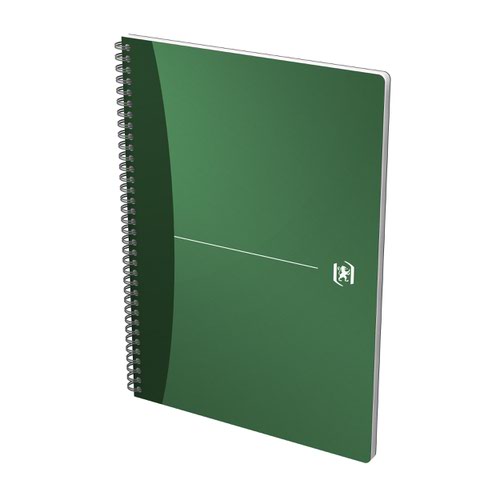 Oxford A4 Wirebound Polypropylene Cover Notebook Ruled 180 Pages Metallic Assorted Colours (Pack 5) - 100101918