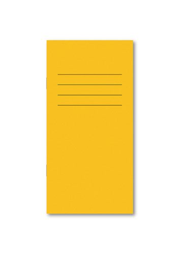 Hamelin Exercise Book 203X101mm 8mm Ruled 32 Pages/16 Sheets Yellow 100 Per Carton