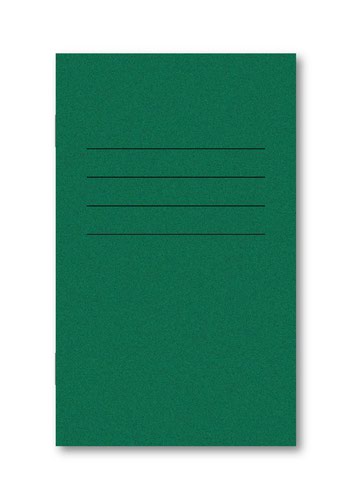 Hamelin Exercise Book 165X101mm 6mm Ruled with Centre Margin 48 Pages/24 Sheets Dark Green 100 Per Carton