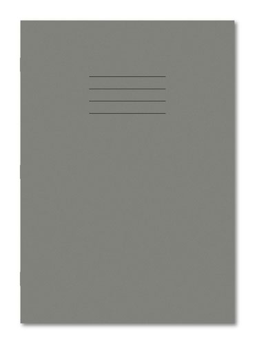 Hamelin Exercise Book A4 8mm Ruled and Margin 80 Pages/40 Sheets GREY Pack 50