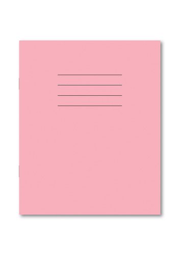Hamelin Exercise Book 203X165mm Plain 48 Pages/24 Sheets Pink 100 Per Carton