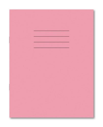 Hamelin Exercise Book 229X178mm Plain 80 Pages/40 Sheets Pink Pack 100