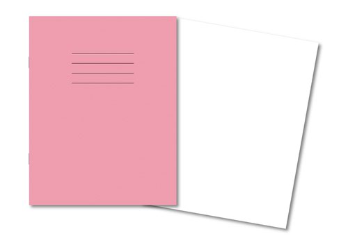 Hamelin Exercise Book 229X178mm Plain 80 Pages/40 Sheets Pink Pack 100