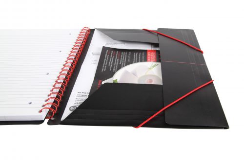Black n' Red Wirebound Polypropylene Meeting Book 160 Pages A4+ (Pack of 5) 100104323