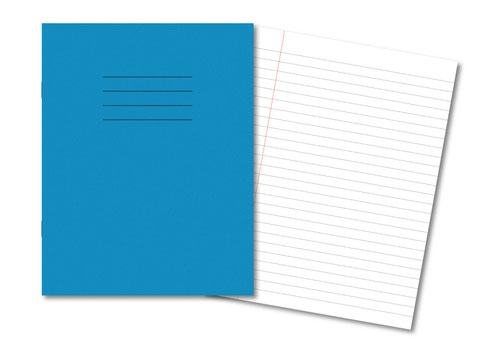 Hamelin Exercise Book 229X178mm 8mm Ruled and Margin 80 Pages/40 Sheets Light Blue Pack 100