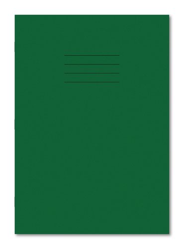 Hamelin Exercise Book A4 8mm Ruled / Plain Alt 80 Pages/40 Sheets Dark Green Pack 50