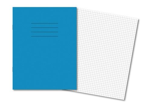 Hamelin Exercise Book 229X178mm 5mm Squared 80 Pages/40 Sheets Light Blue Pack 100