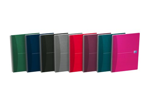 Oxford Card Cover Wirebound Notebook A4 Assorted (Pack of 5) 100105331