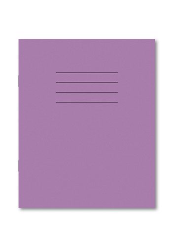 Hamelin Exercise Book 203X165mm 8mm Ruled and Margin 48 Pages/24 Sheets Purple 100 Per Carton