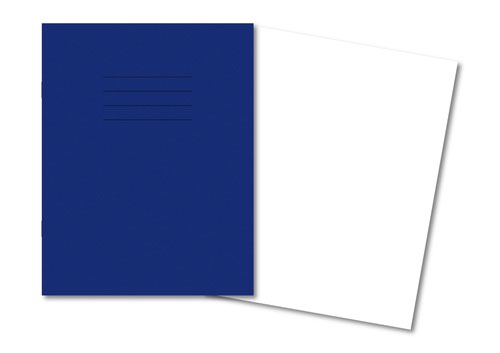 Hamelin Exercise Book 229X178mm Plain 80 Pages/40 Sheets Dark Blue Pack 100