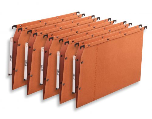 Elba Ultimate AZV Linking Lateral File Manilla 15mm V-base 240gsm A4 Orange Ref 100330473 [Pack 25] 879630 Buy online at Office 5Star or contact us Tel 01594 810081 for assistance