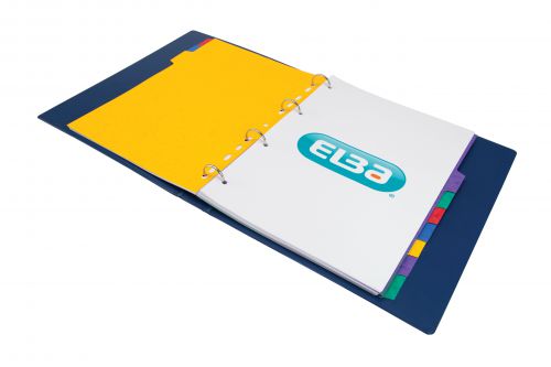 Elba 10-Part Pressboard Divider Heavyweight A4 Bright Multi 400007513