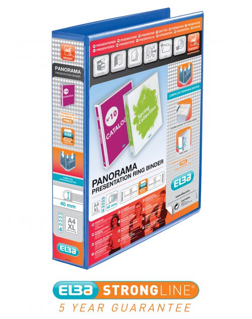 18677HB | Deliver your presentation in this professional ring binder with clear pockets on the front, back and spine for ultimate personalisation. Use with punched pockets and dividers without overhang due to the wider A4+ size. The 4 D-rings hold the papers securely in place so is perfect for presenting reports or plans and storing A4 sheets or documents. Ideal for companies who require a professional image and presentation.