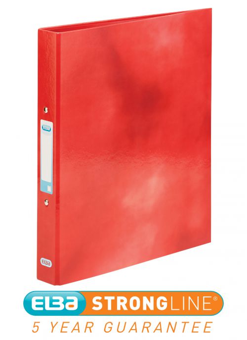 Elba Classy Ring Binder A4+ 20mm Capacity 40mm Spine 2 O-Ring Red