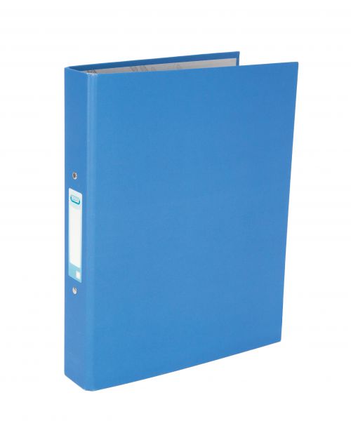 Elba Ring Binder A4+ 25mm Capacity 30mm Spine Paper On Board 2 O-Ring Blue (Pack 10) 400033496