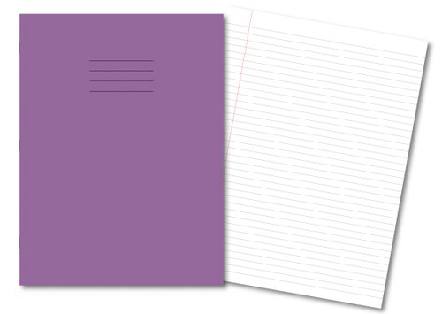 Hamelin Exercise Book A4+ 8mm Ruled and Margin 80 Pages/40 Sheets Purple Pack 45
