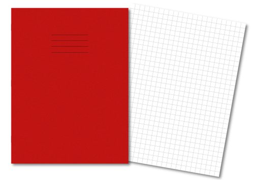 Hamelin Exercise Book A4+ 10mm Squared 80 Pages/40 Sheets Red Pack 45
