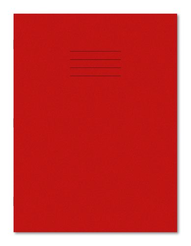 Hamelin Exercise Book A4+ Plain 80 Pages/40 Sheets Red Pack 45