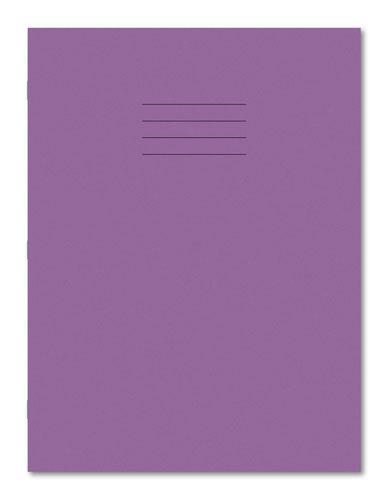 Hamelin Exercise Book A4+ Plain 80 Pages/40 Sheets Purple Pack 45