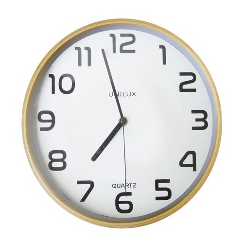 Unilux Baltic Clock White/Wood