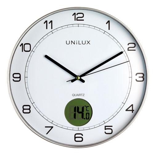 Unilux Tempus Clock Metal Grey