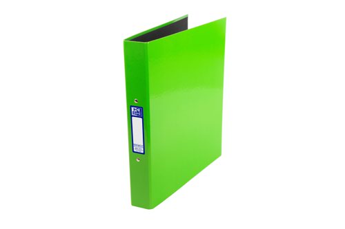 Oxford Ring Binder A4+ 20mm Capacity 40mm Spine 2 O-Ring Gloss Light Green