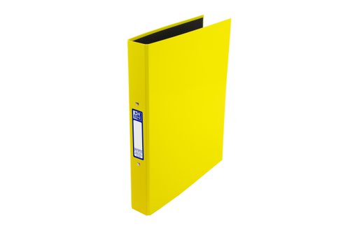 Oxford Ring Binder A4+ 20mm Capacity 40mm Spine 2 O-Ring Gloss Yellow