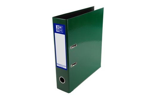 Elba Lever Arch File Laminated Gloss Finish 70mm Capacity Paper on Board A4 Green Ref 400107431