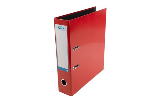 Elba Lever Arch File Laminated Gloss Finish 70mm Capacity A4+ Red Ref 400021004
