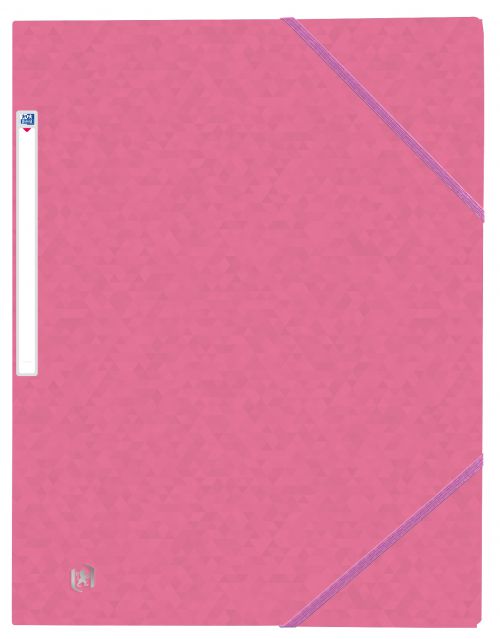 Oxford Folder Elasticated 3-Flap 450gsm A4 Assorted Ref 400114319 [Pack 10] Hamelin