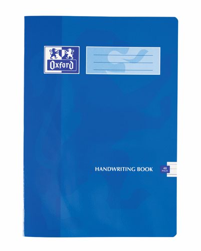 Oxford Hand Writing Book A4 6/21mm Ruled 48 Pages/24 Sheets Bright Blue 50 Per Carton