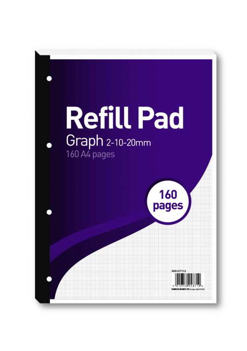 Hamelin 2-10-20mm Graph Refill Pad A4 80 Sheet (Pack of 5) 400127712