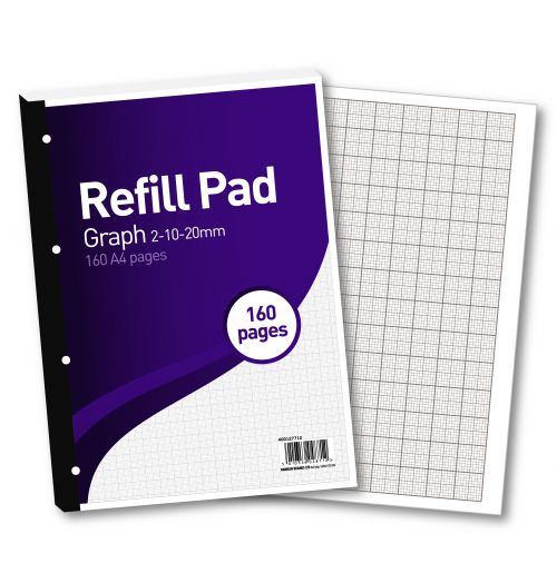 Hamelin 2-10-20mm Graph Refill Pad A4 80 Sheet (Pack of 5) 400127712