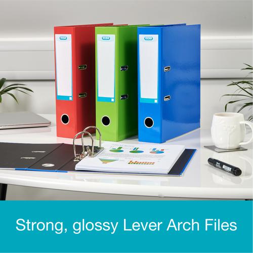 Elba 70mm Lever Arch File Laminated A4 Light Blue 400132438 BX01447