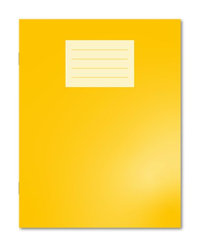 400136122 Oxford Exercise Book 229X178mm 8mm Ruled and Margin 80 Pages/40 Sheets Yellow 100 Per Carton