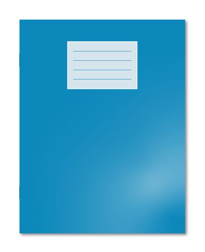 400136124 Oxford Exercise Book 229X178mm 5mm Squared and Margin 80 Pages/40 Sheets Light Blue 100 Per Carton