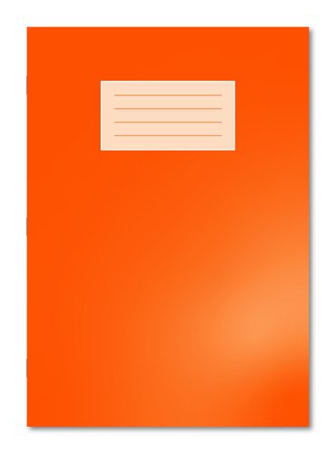 400136192 Oxford Exercise Book A4 5mm Squared and Margin 80 Pages/40 Sheets Orange 50 Per Carton