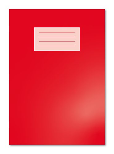 Oxford Exercise Book A4 5mm Squared and Margin 80 Pages/40 Sheets Red 50 Per Carton