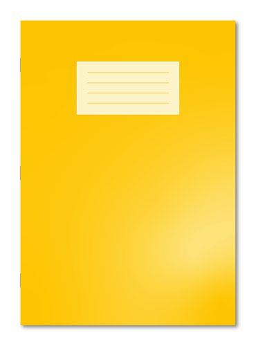 Oxford Exercise Book A4 7mm Squared and Margin 80 Pages/40 Sheets Yellow 50 Per Carton