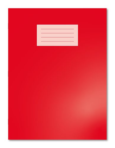 Oxford Exercise Book A4+ 8mm Ruled and Margin 80 Pages/40 Sheets Red 45 Per Carton
