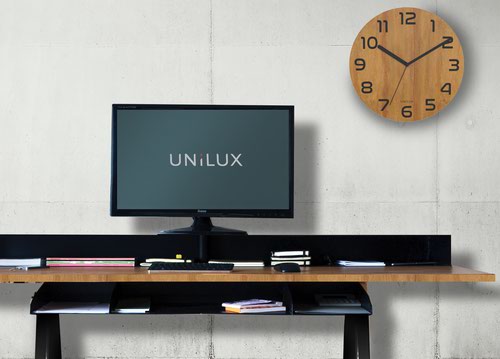 Unilux Palma Bamboo Clock Hamelin