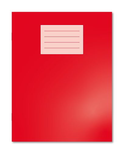 Oxford Exercise Book 229X178mm 8mm Ruled and Margin 80 Pages/40 Sheets Red 100 Per Carton