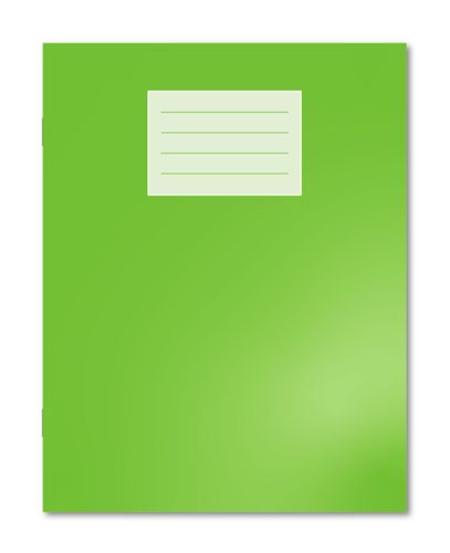 Oxford Exercise Book 229X178mm 8mm Ruled and Margin 80 Pages/40 Sheets Light Green 100 Per Carton