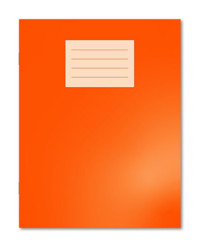 Oxford Exercise Book 229X178mm 10mm Squared and Margin 80 Pages/40 Sheets Orange 100 Per Carton
