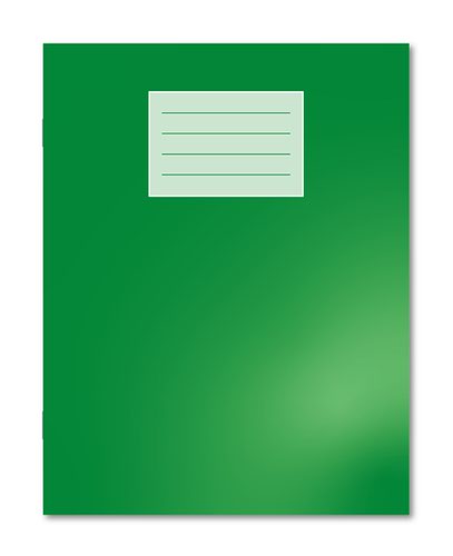 Oxford Exercise Book 229X178mm 8mm Ruled / Plain Alt 80 Pages/40 Sheets Dark Green 100 Per Carton