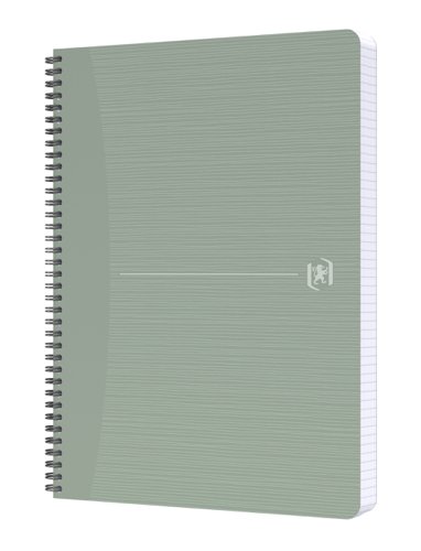Oxford My Rec'Up A4 Twin-wire Notebook Ruled 180 Pages Green Recycled