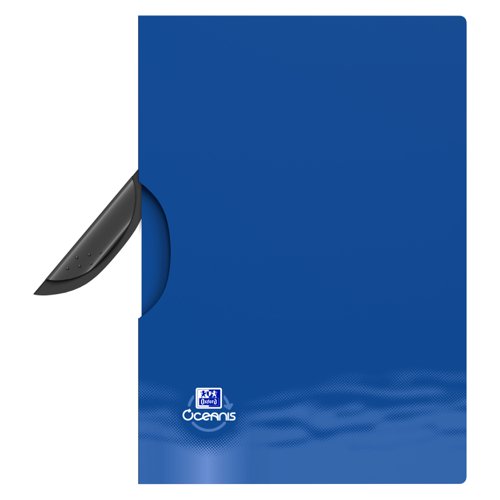 Oxford A4 Oceanis Clip File Blue