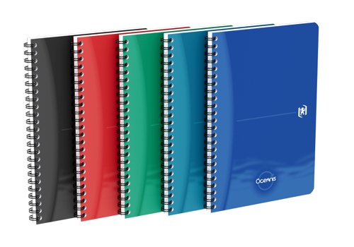 Oceanis A5 Twin Wire Notebook Ruled Assorted PK5