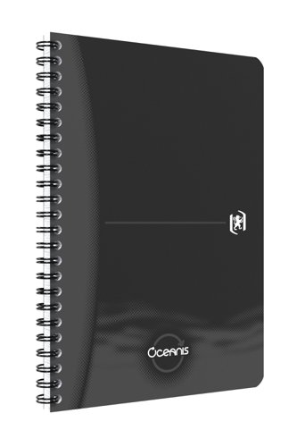 Oceanis A5 Twin Wire Notebook Ruled Black Notebooks PD1422